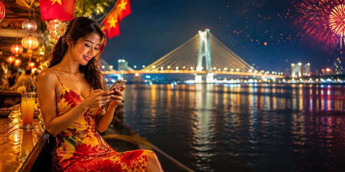Người dùng tại chợ đêm Cần Thơ duyệt khuyến mãi casino trên điện thoại di động