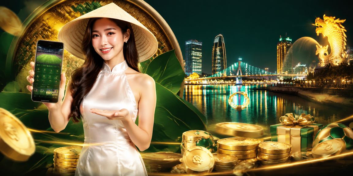 Phụ nữ Đà Nẵng với nón lá tìm hiểu ưu đãi VIP và bonus trên điện thoại