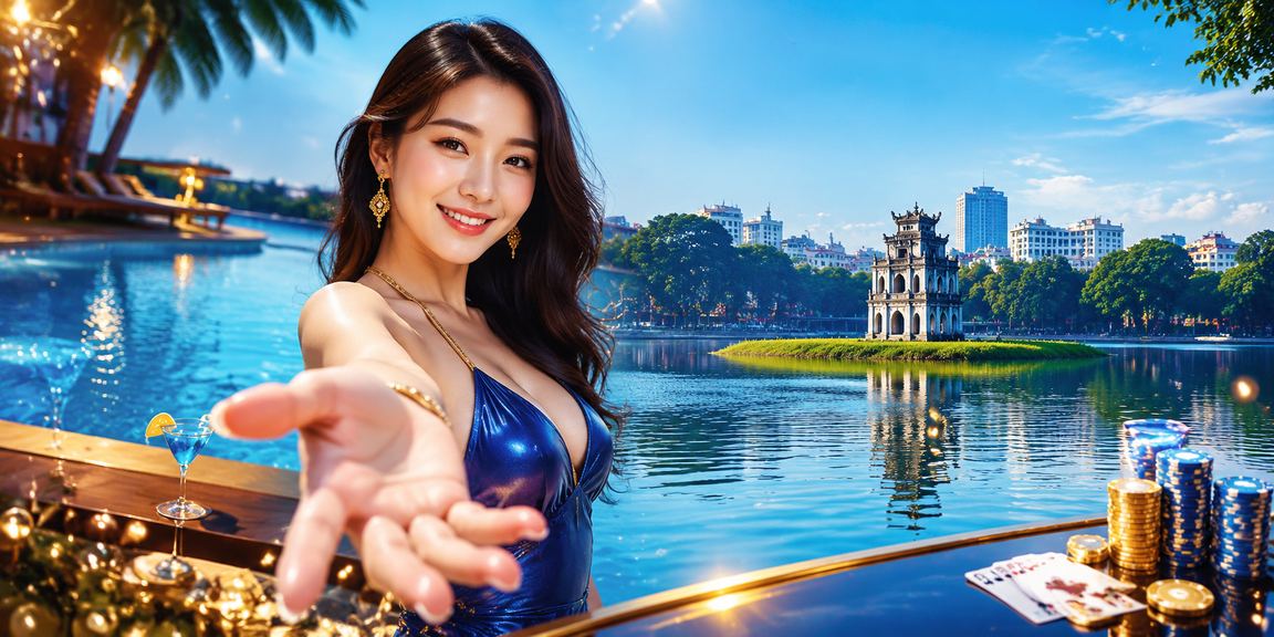 Không khí lễ hội giải trí casino tại Hà Nội, đông đúc và sôi động về đêm